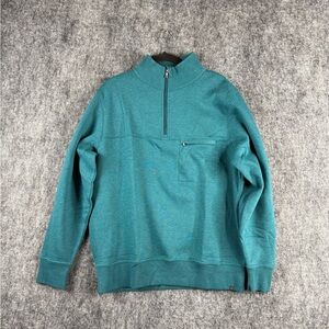 Tasc Performance Legendary Fleece 1/2 Zip Pullover Men’s L Mallard Blue NWT